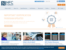Tablet Screenshot of nfc-forum.org